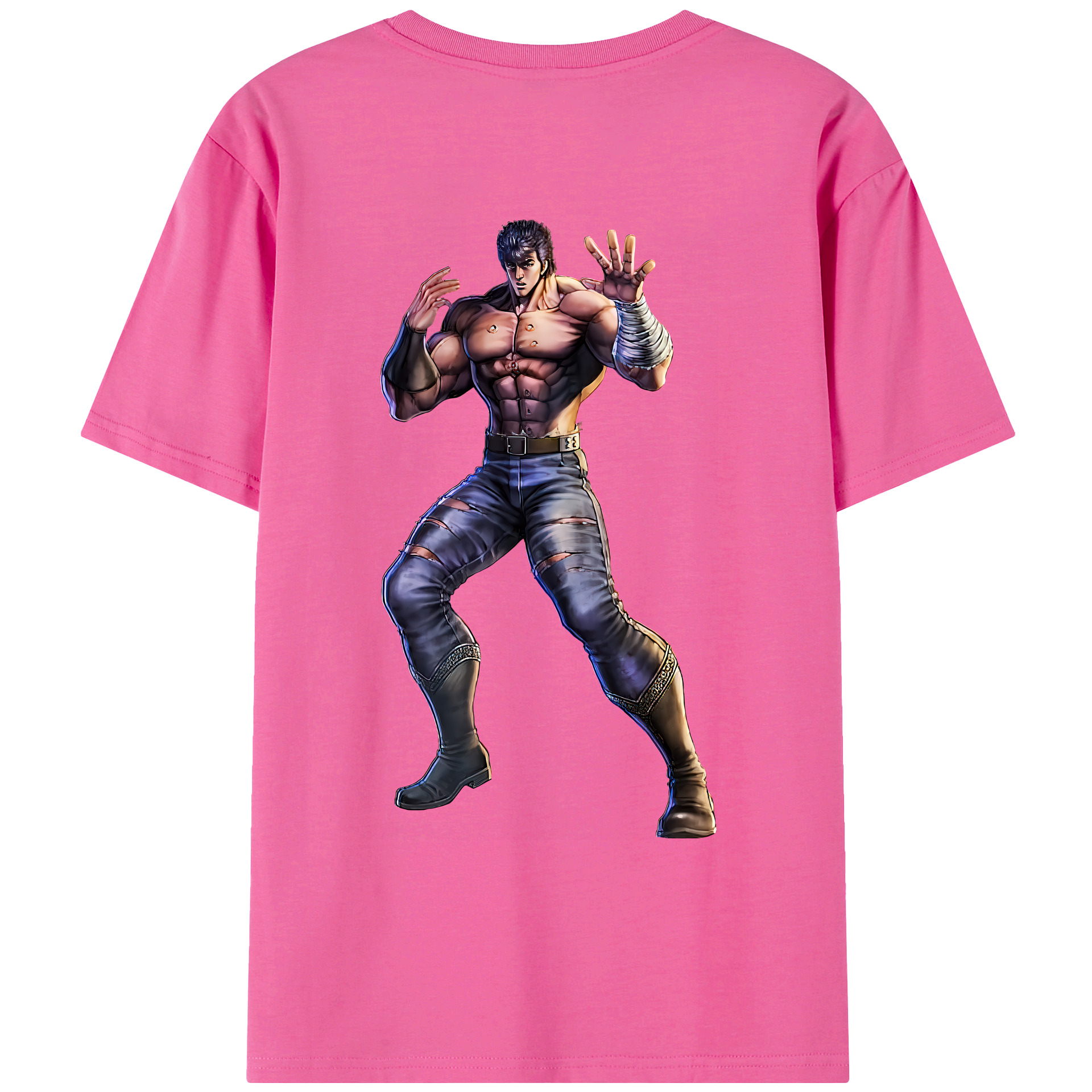 （画像用） 北斗の拳 Fist of the North Star レディース半袖Tシャツ(バックプリント)